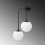 Opviq Jewel - 10575 Lámpara de pared blanca y negra